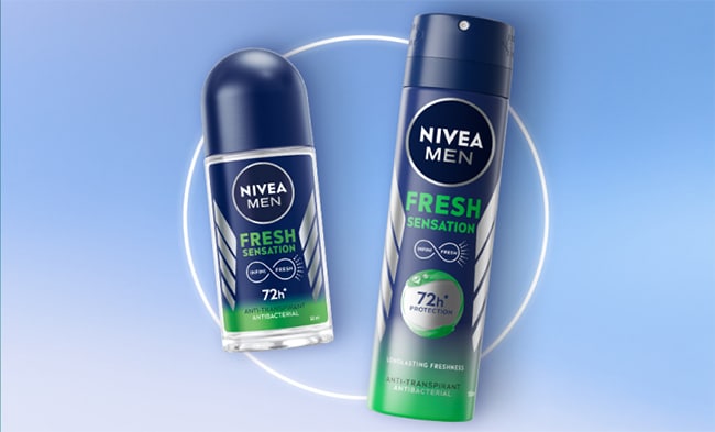 tester gratuitement les déodorants Fresh Sensation Nivea Men en bille et en spray