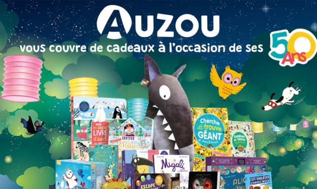 Concours Auzou 50 ans avec achat : 1’000 cadeaux à gagner