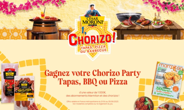 Gagnez une box Chorizo Party, un abonnement à Marmiton ou un chorizo avec Cesar Moroni