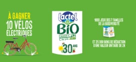 Jeu 30 ans Lactel Bio : 10 vélos électriques et 26’000 cadeaux à gagner