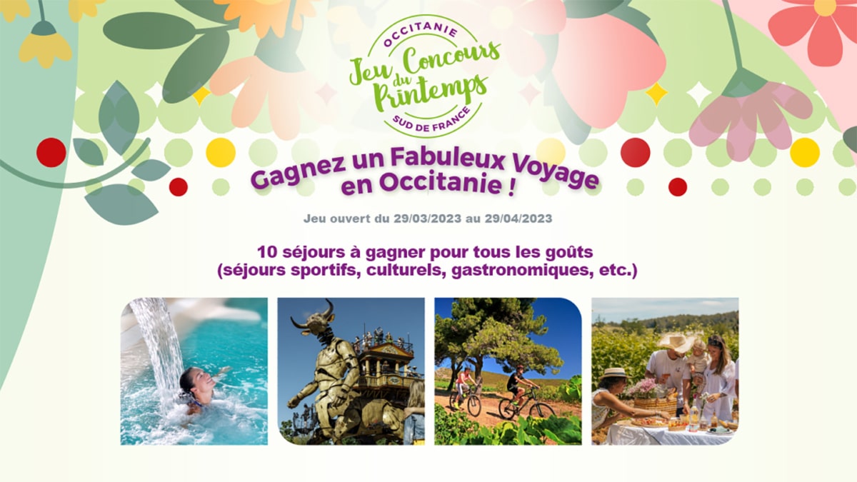 Jeu Tourisme Occitanie : 10 séjours à gagner