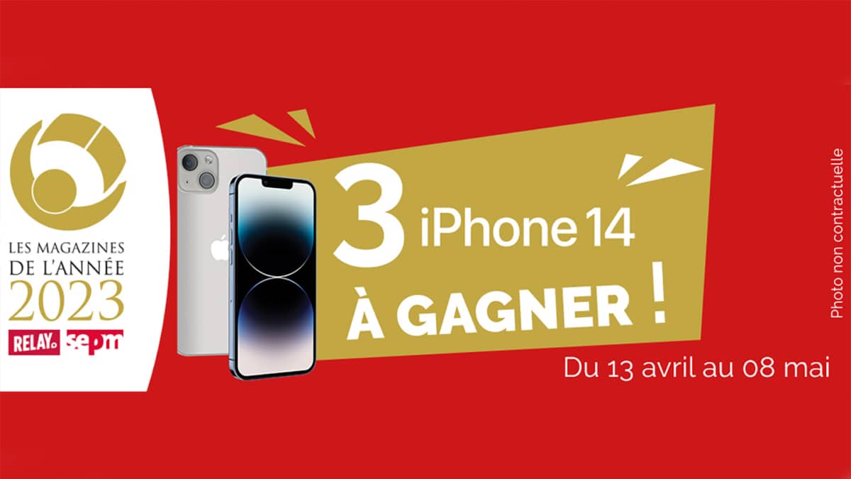 Jeu Vote prix Relay 2023 : 3 iPhone 14 à gagner