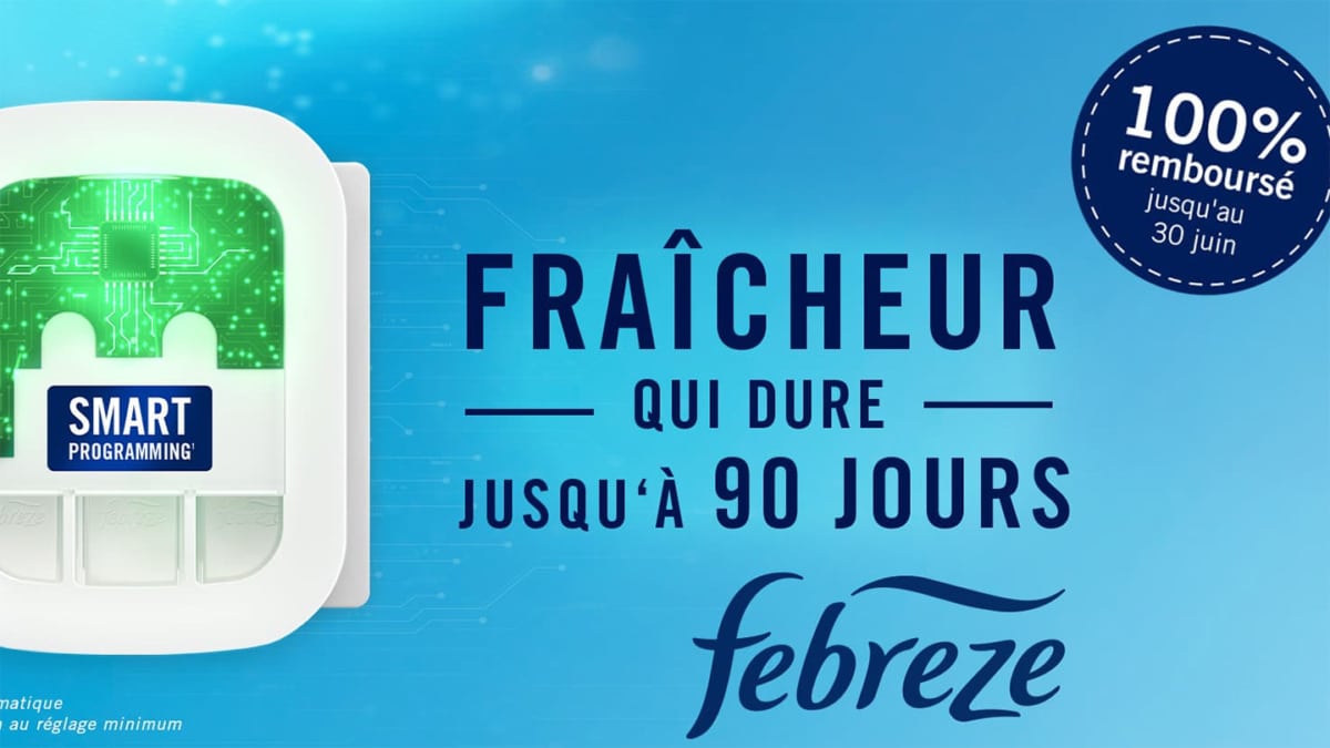 Diffuseurs électriques Febreze Smart gratuits car 100% remboursés