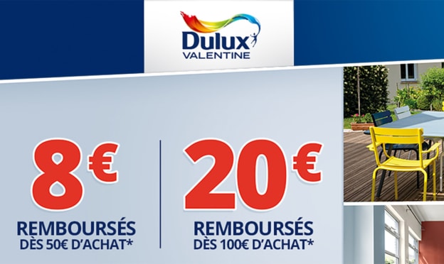 ODR Dulux Valentine : De 8 à 20€ remboursés