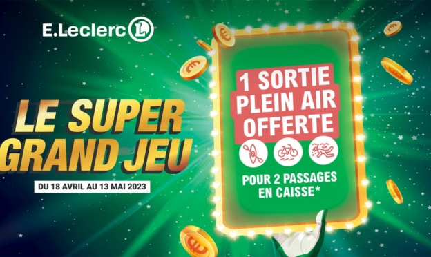 Le super grand jeu d’avril de Leclerc : 2 tickets = 1 activité Horizon offerte