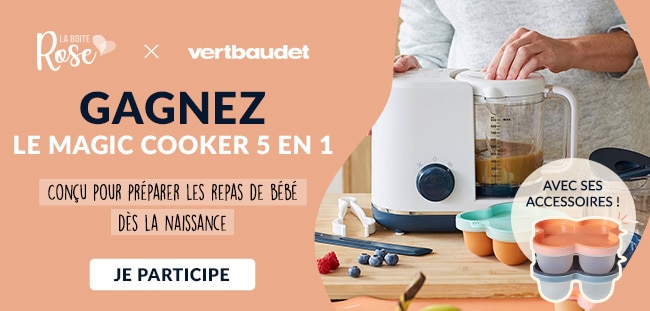 Tentez de gagner un cuiseur vapeur Magic Cooker Vertbaudet avec La Boîte Rose