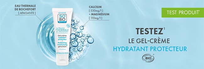 Testez gratuitement le gel-creme hydratant SO'BiO étic