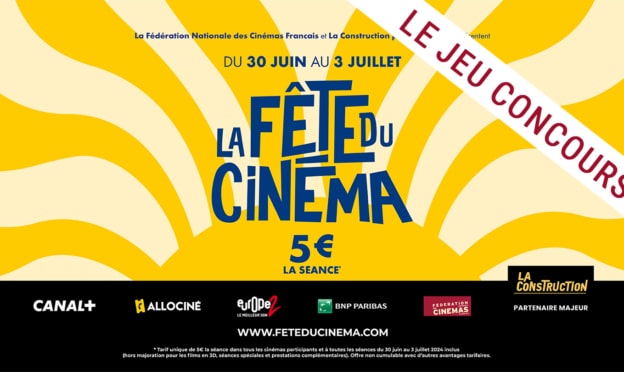Jeu AlloCiné : 50 places et 1 an de cinéma à gagner