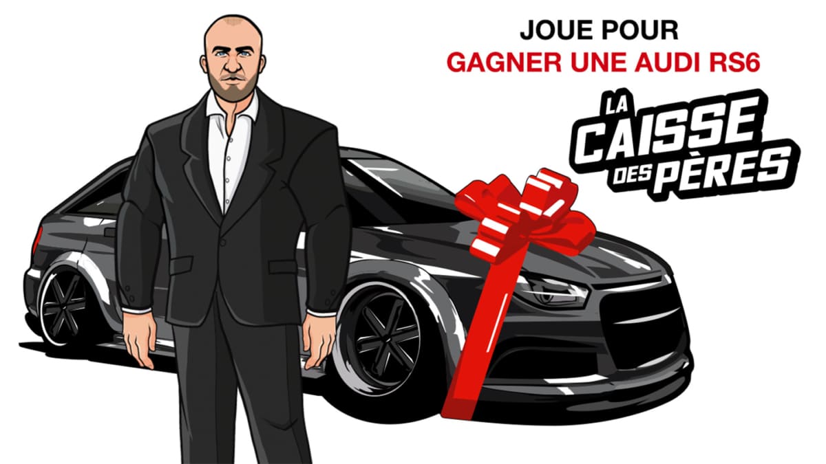 Jeu Celio Caisse des Pères : 1 voiture Audi RS6 à gagner