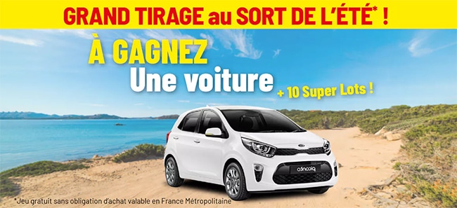 Une voiture Kia Picanto à gagner