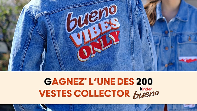 Tentez de gagner une veste Atelier Tuffery Kinder Bueno