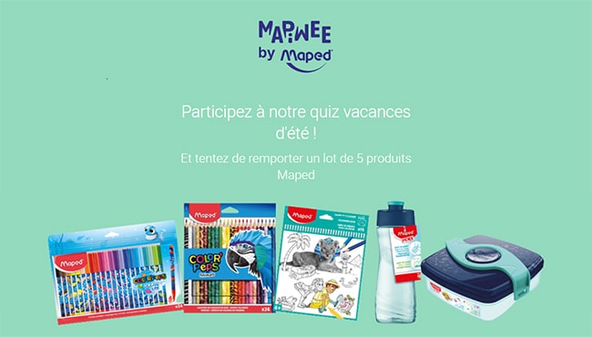 Gagnez des produits Maped avec Mapiwee