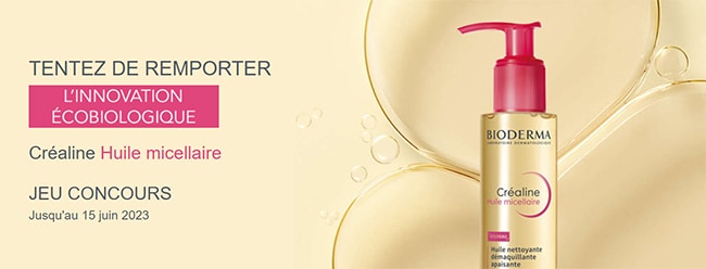 Tentez de gagner une huile micellaire Créaline Bioderma