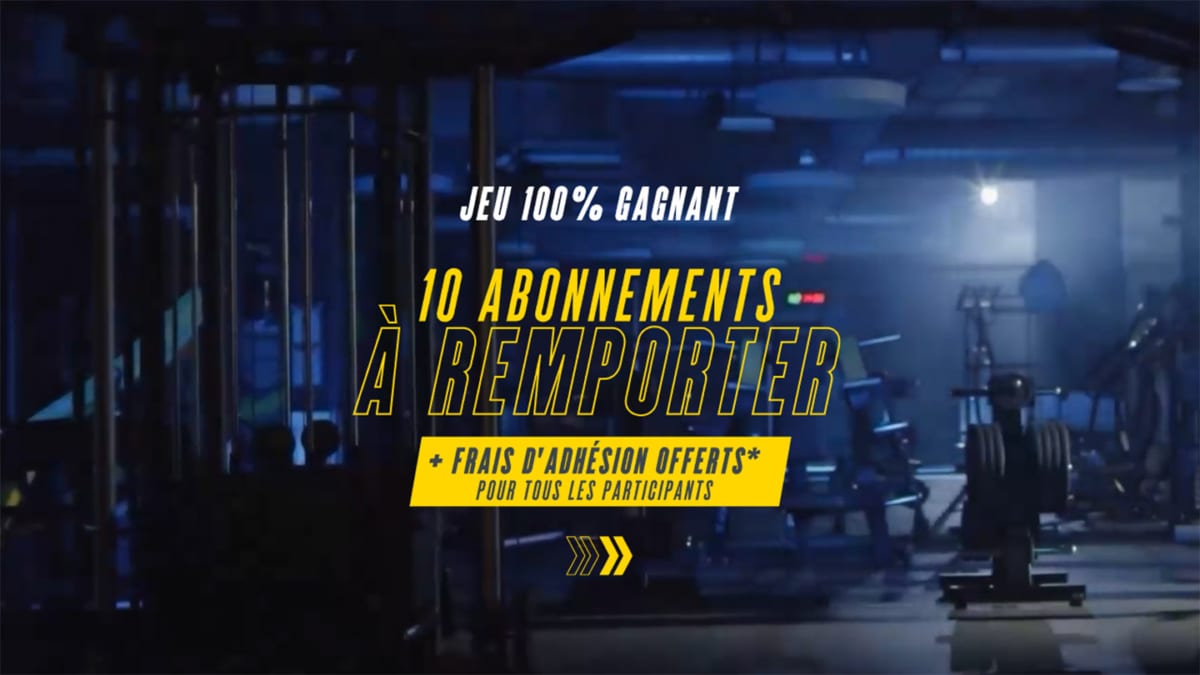 Jeu Fitness Park 100% gagnant : Abonnements et code promo à gagner