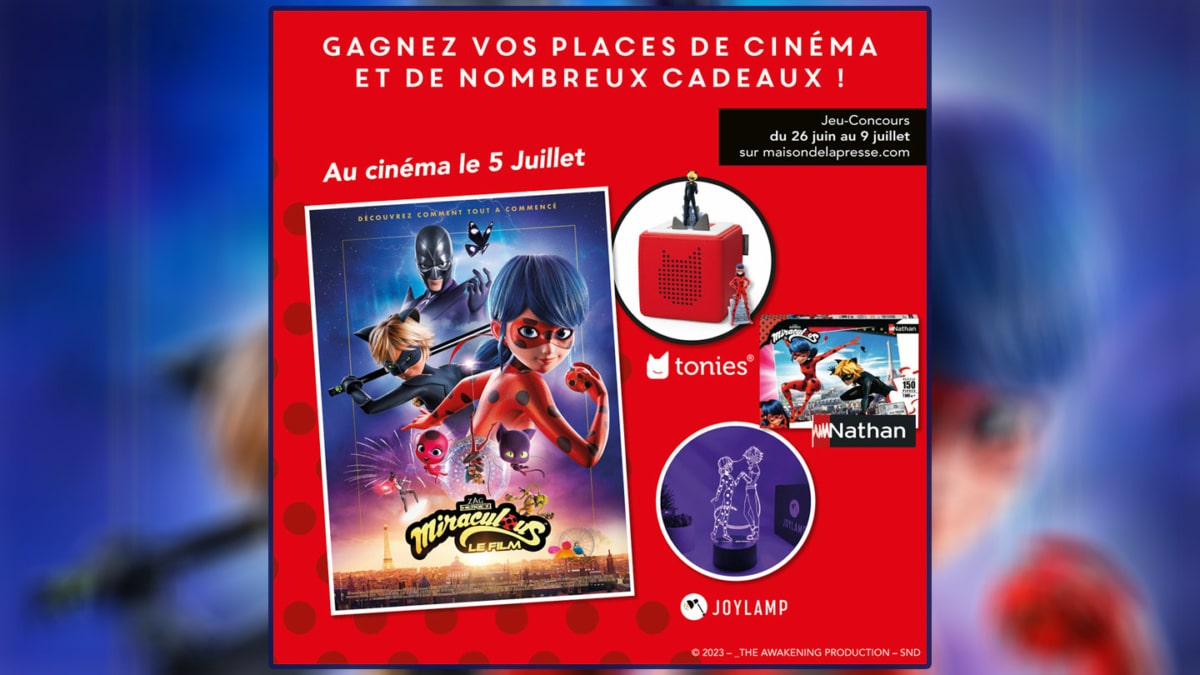 Jeu Maison de la Presse : 125 cadeaux Miraculous à gagner