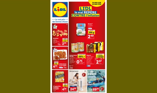 Catalogue Lidl du mercredi 21 au mardi 27 juin 2023