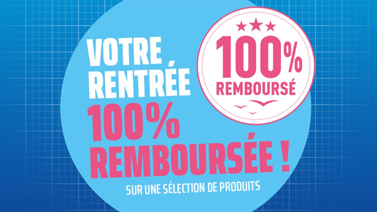 Bureau Vallée : Fournitures scolaires gratuites (100% remboursées)