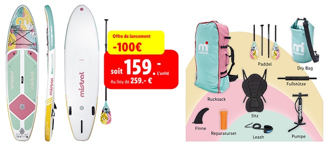 Promo Lidl.fr : Offre de lancement Paddle Mistral moins cher