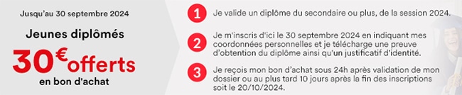 But offre un bon d’achat pour fêter votre BAC !