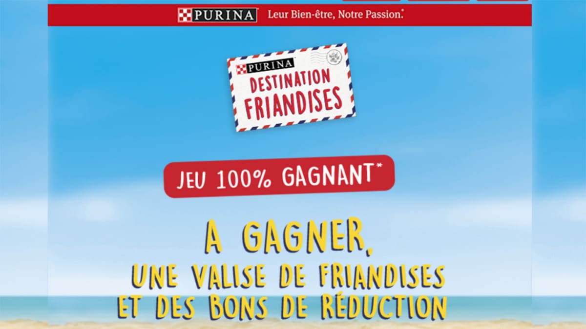 Jeu Nos Friandises Purina : 200 valises remplies de produits à gagner