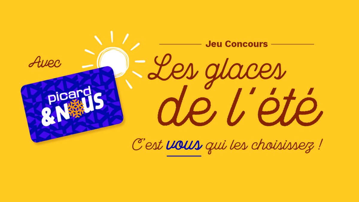 Jeu Picard Les glaces l’été : 1’000€ en bons d’achat à gagner