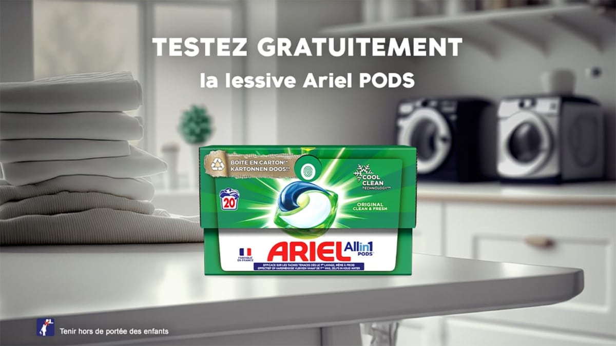 Jeu Envie de Plus : 360 packs de capsules Ariel Pods à gagner