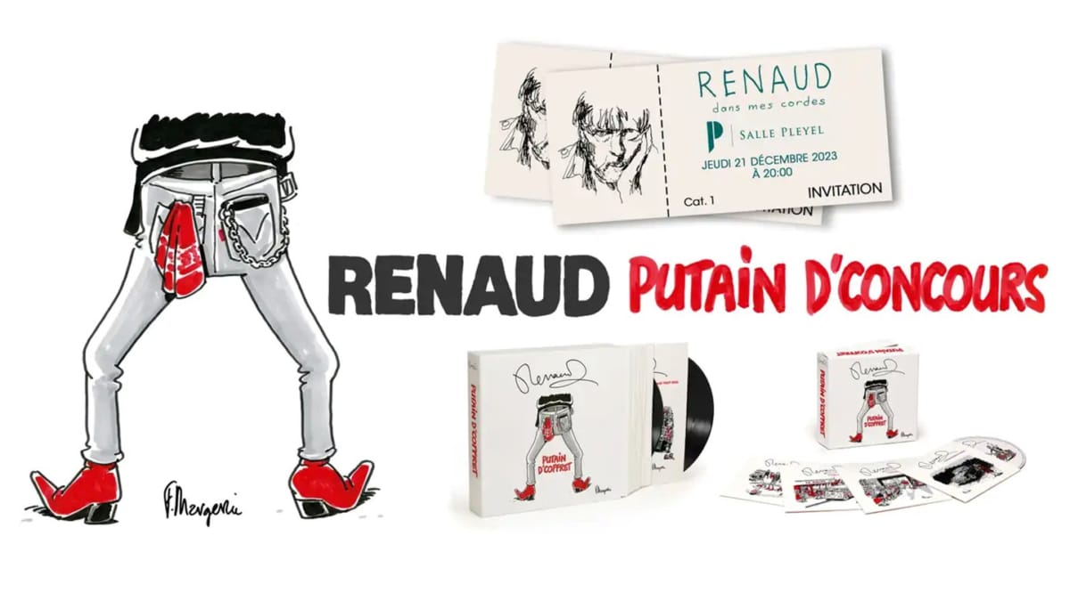 Jeu Universal Music : Places de concert de Renaud et coffrets de vinyles ou CD