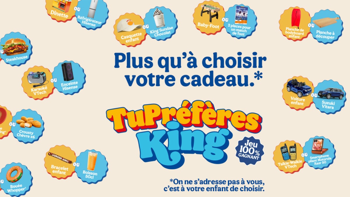 Jeu Burger King Tu Préfères à code : 2,5 millions de cadeaux à gagner