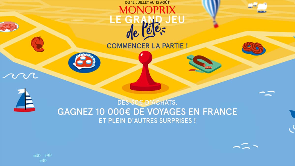 Monoprix le Grand jeu de l’été 2023 à code