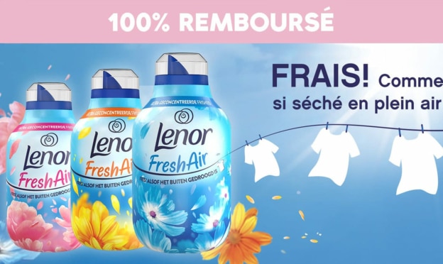 ODR : Adoucissant Lenor Air Fresh gratuit car 100% remboursé