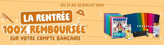 Bon plan Fournitures scolaires remboursées chez Bureau Vallée