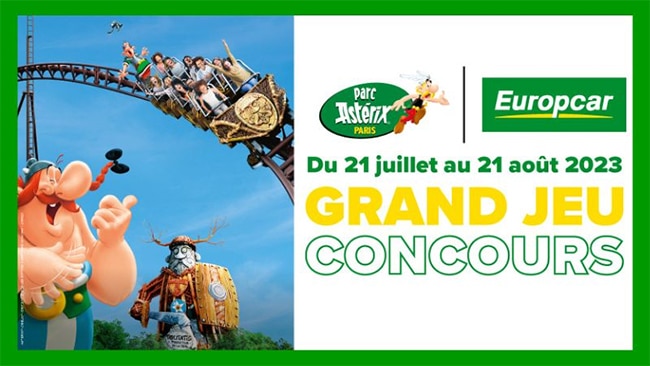 Gagnez des entrées ou un séjour au Parc Astérix avec Europcar