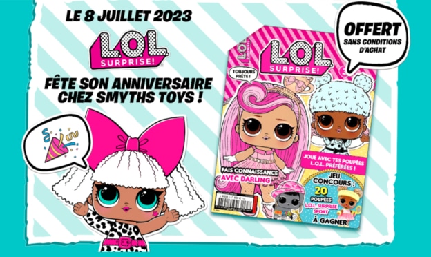 Magazine LOL SURPRISE gratuit dans les magasins Smyths Toys