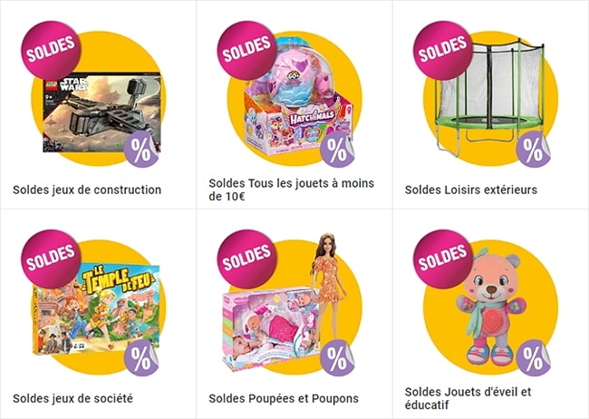 Rubriques soldes jouets Leclerc