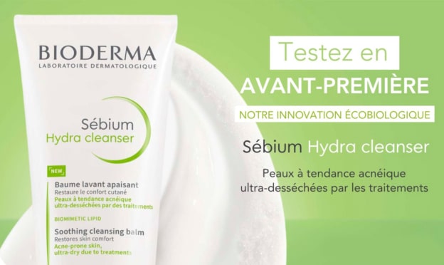Test Bioderma : 185 baumes Hydra Cleanser Sébium gratuits