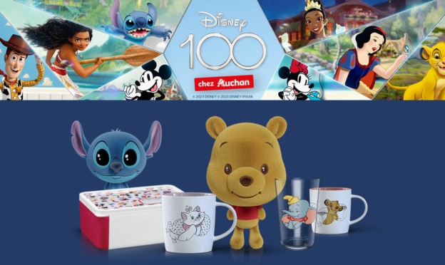 Auchan / Disney 100 ans : Vignettes + stickers offerts et produits collector
