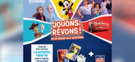 Auchan Disney : Vignettes + cartes + stickers offerts et produits collector