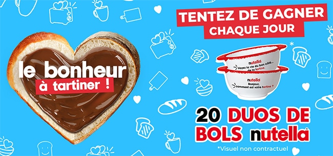 Gagnez un duo de bols collector Nutella ou un cours avec un artisan boulanger