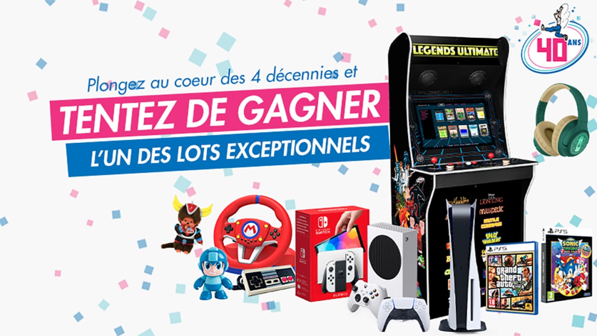 Jeu anniversaire Micromania 40 ans : 1’225 lots à gagner