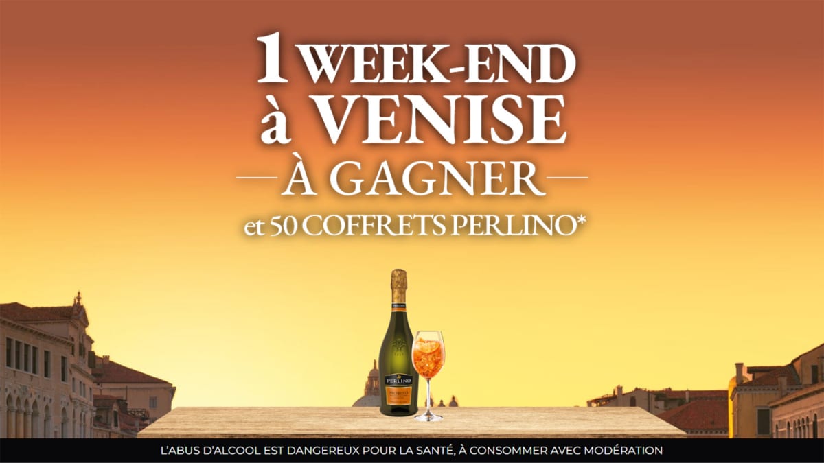 Jeu Perlino Venise : Week-end en Italie et coffrets à gagner