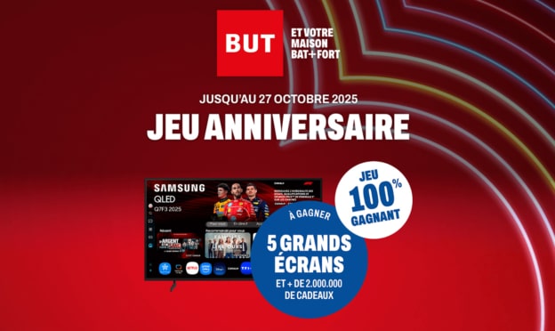 Jeu Anniversaire But 53 ans à code sur anniversairebut.fr