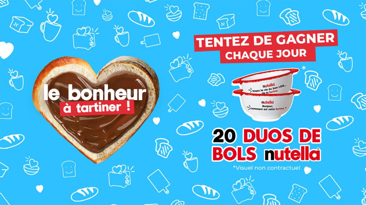 Jeu Nutella (achat) : Duos de bols et Master Class à gagner