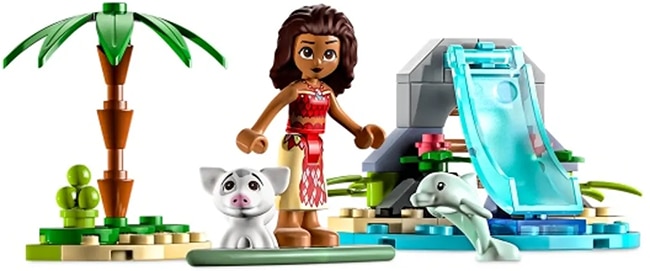 Retirer une boîte La baie du dauphin de Vaiana offerte en LEGO Store