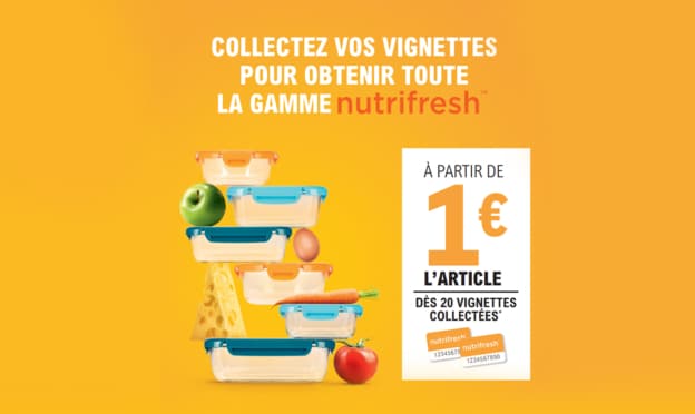 Vignette Nutrifresh Leclerc : Boîtes de conservation dès 1€