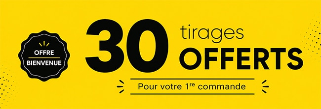 Obtenez 30 tirages photo offert avec le code promo Fnac