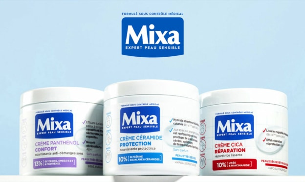 tester gratuitement l’un des 3 nouveaux soins pour le corps Mixa