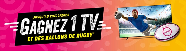 Gagnez une TV QLED Samsung ou un ballon de rugby avec Pulsat