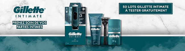 gagner un lot de produits Gillette Intimate