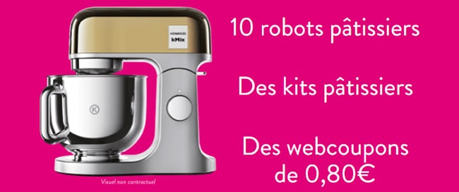 Gagnez un robot pâtissier ou un autre cadeau Elle & Vire