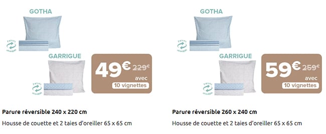 Collection Jalla Happycolor linge de lit